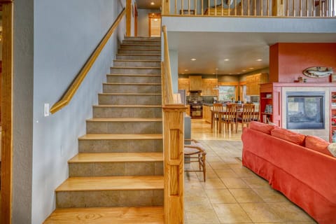 Staircase off of the Living Room