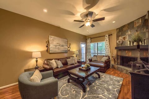 Living area with sleeper sofa