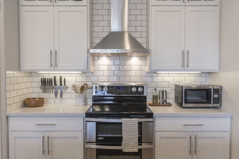 Fully stocked kitchen