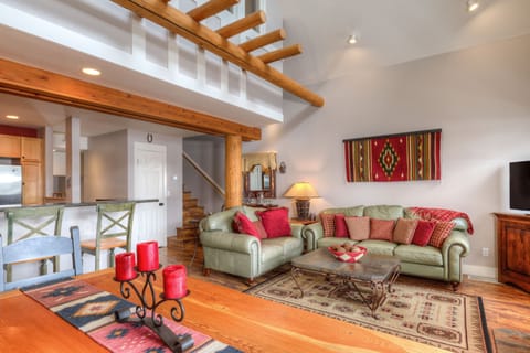 We love the exposed beams | Main Level