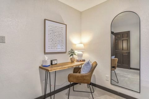 In the Twin Trundle room, enjoy the desk space for whatever you may need to get done while on your travels!