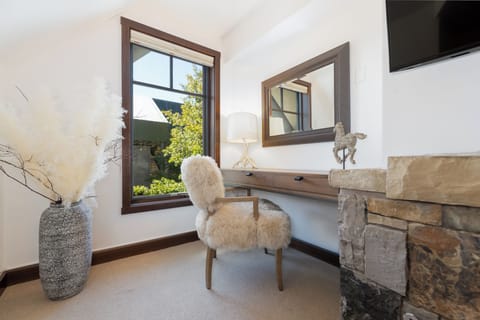 Desk area in the living room