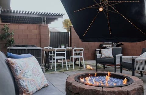 Just relax watching the flames, we even have roasting sticks