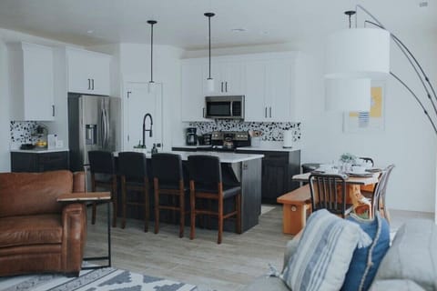 Open concept from kitchen to living room.