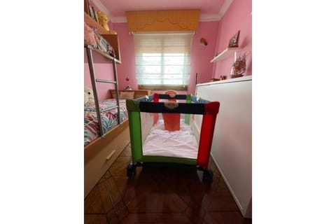 2 bedrooms, desk, iron/ironing board, travel crib