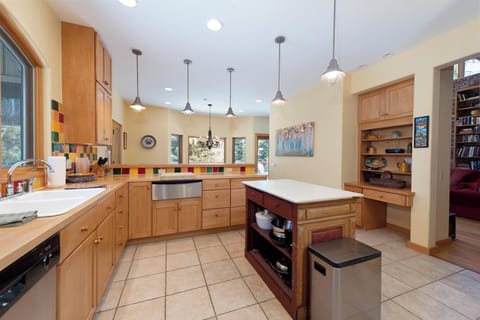 Fully stocked kitchen