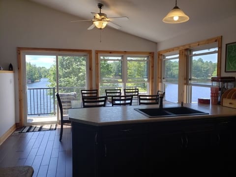 Another spectacular view of Riley Lake from the kitchen/dining area