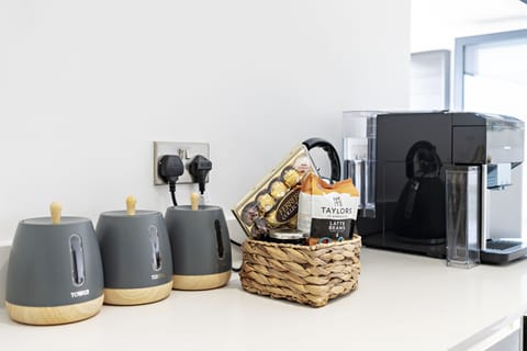 The all important tea and coffee making facilities