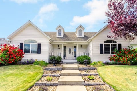 Front of home in a quiet neighborhood