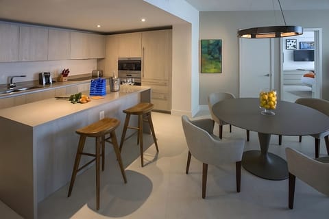 Kitchen and dining area