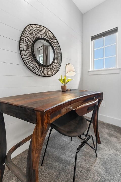 Here, you'll also find a private desk area.