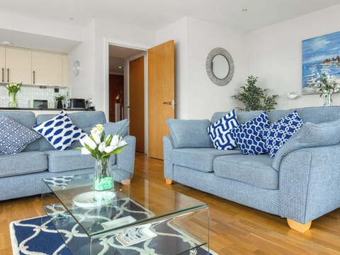 Comfortable seating within living area | Apartment 22 - Horizon View, Westward Ho!