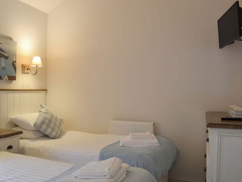 Peaceful twin bedded room | Sandy Bay Beach House - The Bay, Filey, near Scarborough