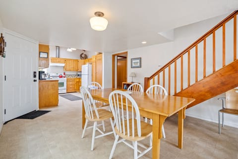 Intimate dining area to break bread with loved ones.