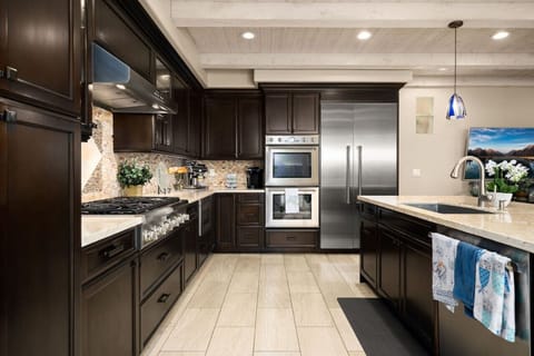 High-end stainless steel appliances