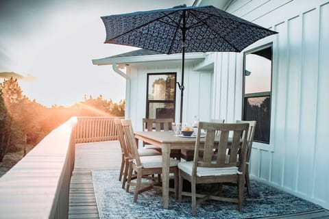 Sunsets and nature watching from the expansive upper decks.