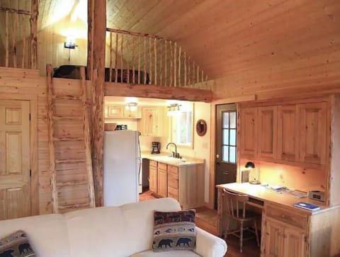 Interior view of the Pond Cottage tiny home