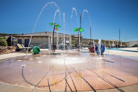 A heated pool