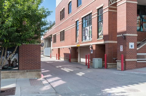 Entrance to parking garage