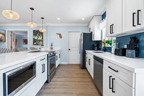 New stainless steel appliances