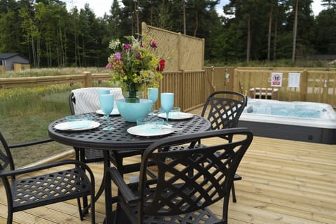 Decking with Hot Tub