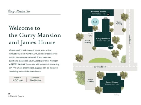 Map of the Curry Mansion Inn