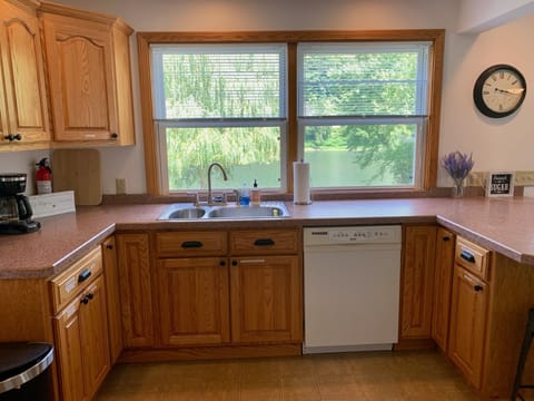 Enjoy the beautiful river views while doing dishes. 