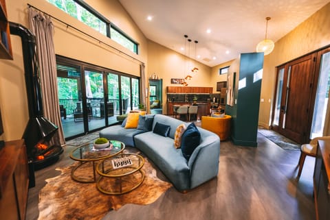 Our modern-luxe cabin is perfect for those who are ready to level-up their stay