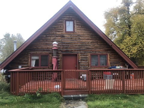 Front of the cabin. 