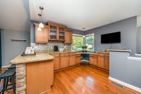 We have a workstation ready for you in the corner - coffee is right to it!