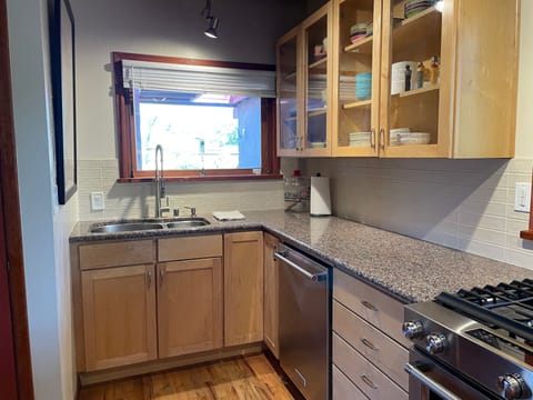 Kitchen with Kitchen Aid dishwasher