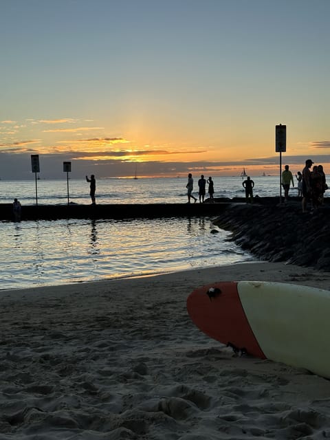 On the beach, sun loungers, beach towels