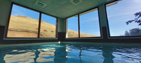 Indoor pool, a heated pool