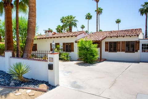 It is located on a serene and quiet street in upscale Tahquitz River Estates.
