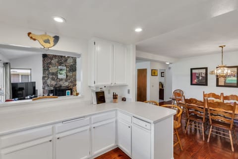 Large spacious kitchen stocked for all of your needs