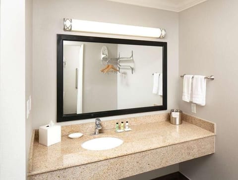 Bathroom with the essential toiletries provided!