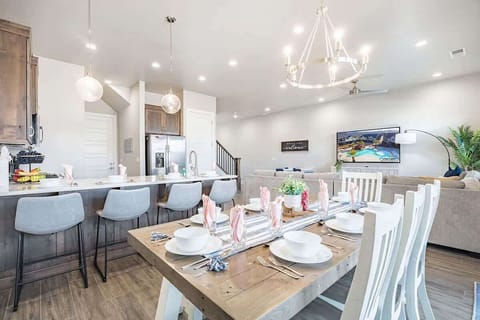 Modern open concept living area