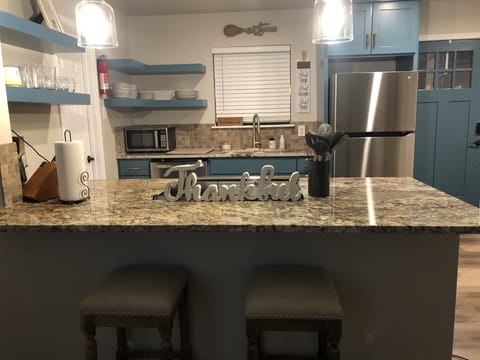 Kitchen is fully equipped.