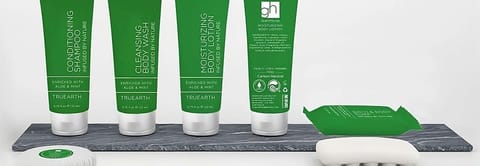 Basic toiletries and towels are provided