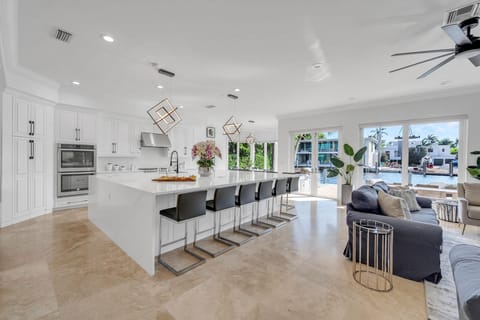 The Gourmet kitchen is equipped with all the necessary appliances while on vacations.