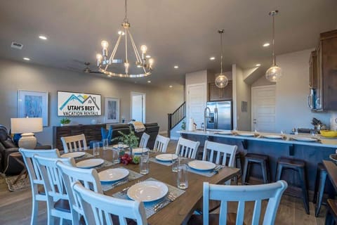 Dining and kitchen view of house #65