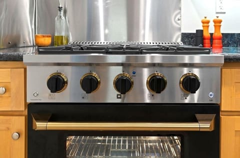 Gas stove makes cooking for a crowd oh - so easy and enjoyable!