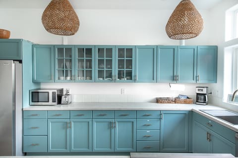 We want you to feel at home and have stocked the kitchen with all the essentials