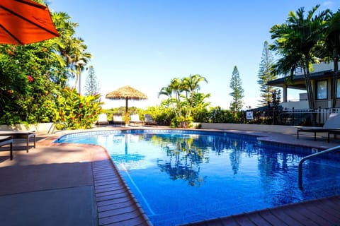 Indoor pool, a heated pool