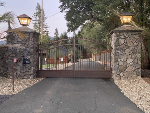 Gated front entrance