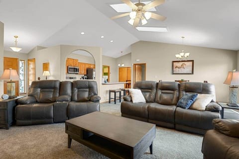 Living room with open floor plan