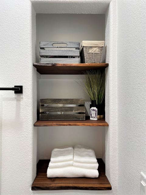 2nd Floor: Bathroom #2 upstairs amenities, linens, hair dryer
