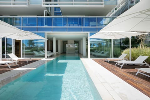 Indoor pool, a heated pool