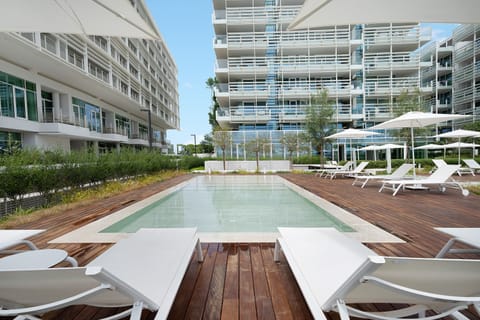 Indoor pool, a heated pool