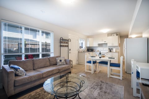 Lots of natural light, storm door has a window that opens to add more light